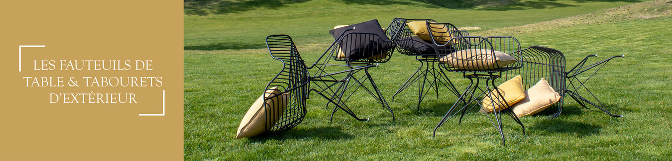 Fauteuils de table, chaises & tabourets d'extérieur