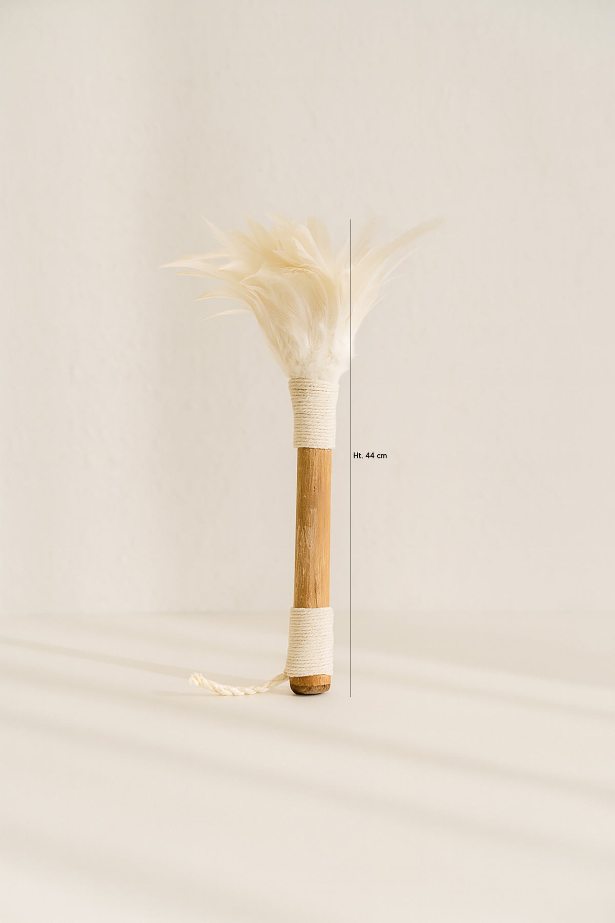 Dimensions Kemoa - Plumeau décoratif en bambou et plumes blanches