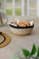 Dune - Panier rond en jonc de mer naturel