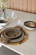 Dune - Panier rond en jonc de mer naturel