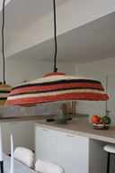 Trinidad - Suspension en jonc de mer naturel et rouge