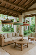 Trinidad - Suspension en jonc de mer naturel et rouge