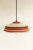 Trinidad - Suspension en jonc de mer naturel et rouge