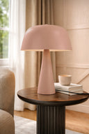 Kalysta - Lampe à poser en métal rose poudré