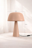 Kalysta - Lampe à poser en métal rose poudré