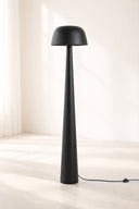 Kalysta - Lampadaire en métal noir mat