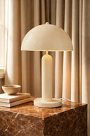 Kyra - Lampe à poser en métal crème