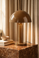 Kyra - Lampe à poser en métal moka