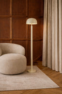 Kyra - Lampadaire en métal crème