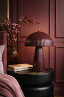 Thalia - Lampe à poser en métal lie de vin