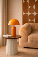 Chloe - Lampe à poser en métal orange