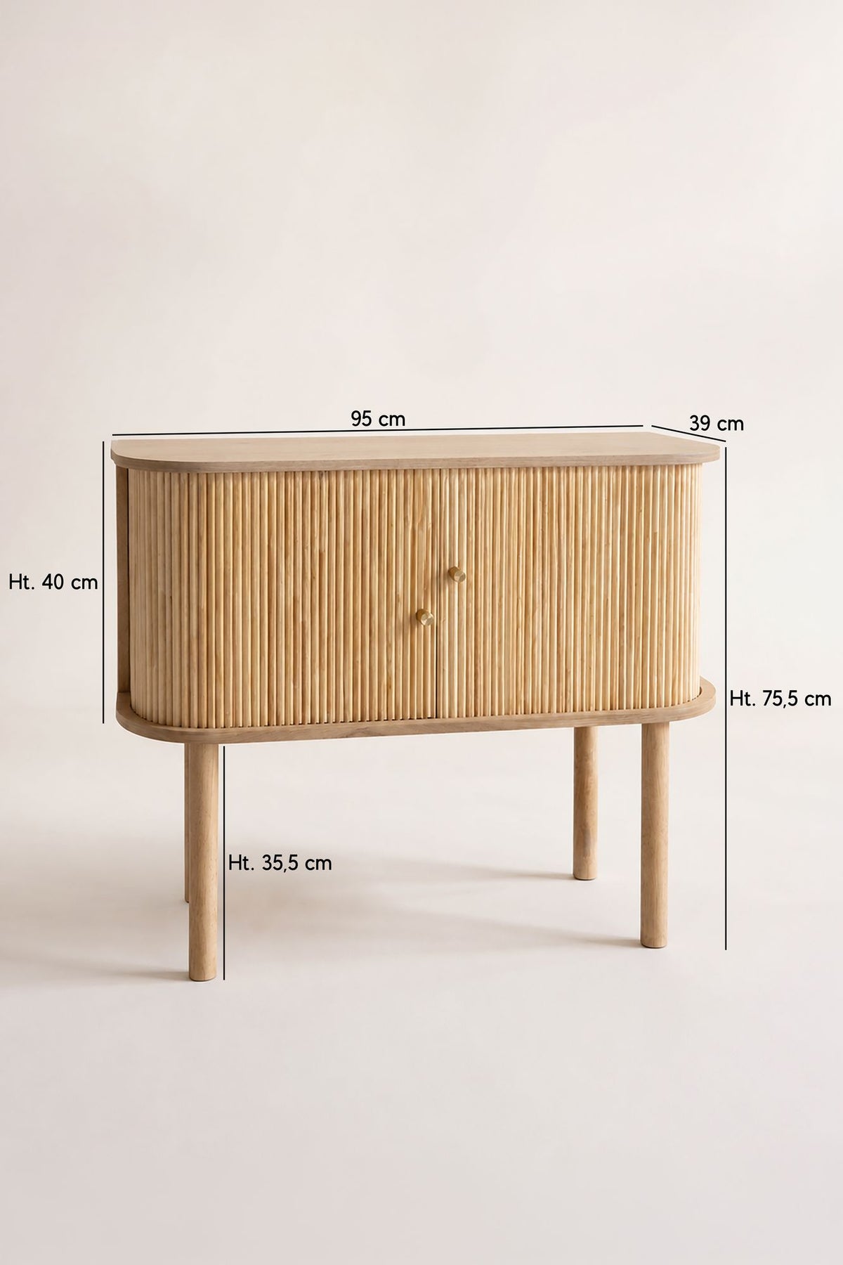 Dimensions Hector - Bahut 2 portes en bois