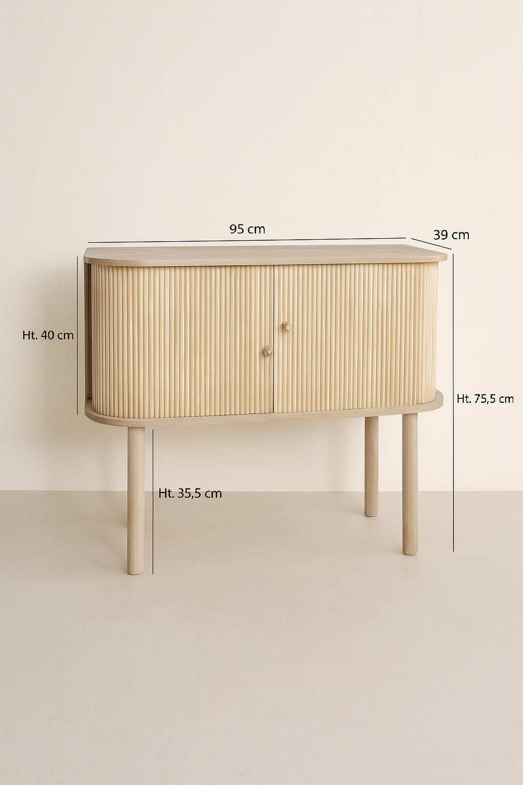 Dimensions Hector - Bahut 2 portes en bois
