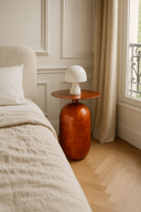 Bodo - Meuble d'appoint en métal émaillé marron