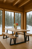 Hera - Table en bois de pin et acacia 235 cm