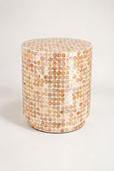 SOLNA - meuble d'appoint en coquille de capiz rose