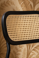 Ensemble table ovale 230cm effet noyer SELMA et 6 chaises en velour noir NOSARA