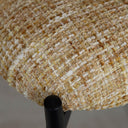 Ensemble table à manger rectangulaire 200x90cm en bois effet noyer Callao et 6 fauteuils ocre suzan