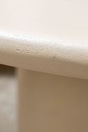 Minera - Table à manger ronde 120cm effet ciment écru