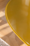ELOA - Table basse ronde en verre ocre