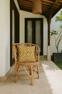 Katavi - Fauteuil en rotin tressé naturel avec coussin