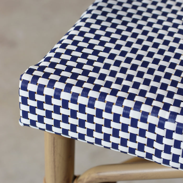 Lot de 2 fauteuils de table en textilène bleu Amalfi
