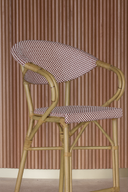 Amalfi - Lot de 2 fauteuils de bar en textilène rouge