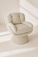 Gustave - Fauteuil en tissu beige