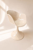 GLAM - Lot de 2 fauteuils de table en polycarbonate vison