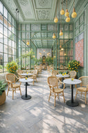 Capri - Lot de 2 fauteuils de table d'extérieur en rotin