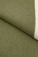 Luigi - Salon de jardin en acier et tissu vert kaki avec table basse