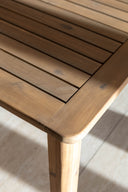 Montauk - Ensemble table avec 8 fauteuils en polypropylène brique