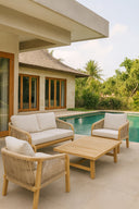 Saona - Salon de jardin en bois d'acacia 4 places