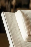 Napoli - Lot de 2 chaises longues en acier et textilène blanc