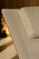 Napoli - Lot de 2 chaises longues en acier et textilène taupe