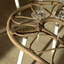 Salon de jardin Trevi en acier et rotin synthétique 4 places