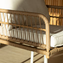 Salon de jardin Trevi en acier et rotin synthétique 4 places