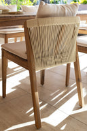 Fidji - Ensemble de jardin avec 6 chaises en bois d’acacia