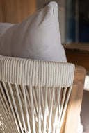 Fidji - Ensemble de jardin table extensible avec 10 chaises en bois d’acacia