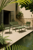 Patio - Salon de jardin en polypropylène vert