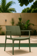 Patio - Salon de jardin en polypropylène vert