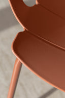 Montauk - Salon de jardin en polypropylène et métal brique