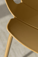 Montauk - Salon de jardin en polypropylène et métal ocre