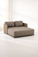 Madrague - Daybed en aluminium et tissu moka