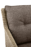 Porto-Fino - Salon de jardin en aluminium avec coussin et assise tissu