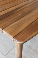 Alhambra - Salon de jardin en bois d'acacia osier et tissu beige 4 places