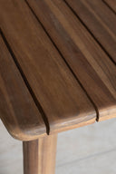 Alhambra - Ensemble table avec 8 fauteuils en bois d'acacia