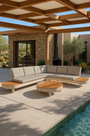 Panama - Salon de jardin d’angle avec table basse