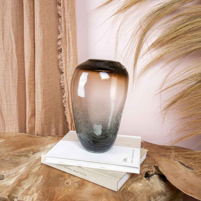 Vase Liv en verre soufflé H 27 cm