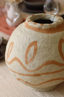 Merzouga - Vase décoratif en papier mâché